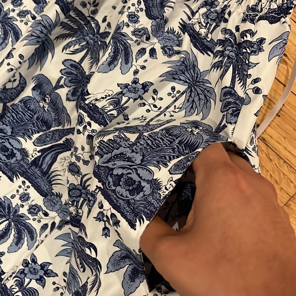 STAUD MYLA DRESS IN BLUE TOILE NWT - Picture 9 of 17